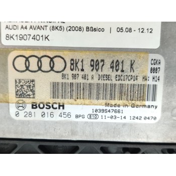 Recambio de centralita motor uce para audi a4 avant (8k5) (2008) básico referencia OEM IAM 8K1907401K  