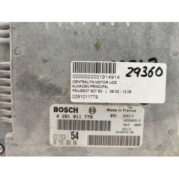 Recambio de centralita motor uce para peugeot 807 sv referencia OEM IAM 0281011779  