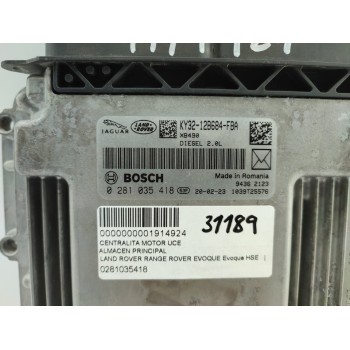 Recambio de centralita motor uce para land rover range rover evoque evoque hse referencia OEM IAM 0281035418  