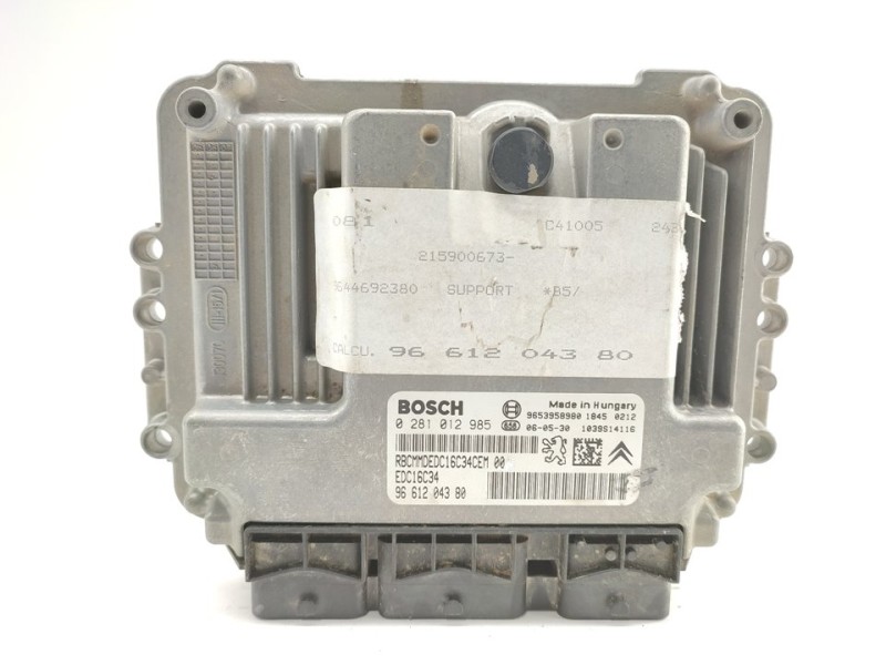 Recambio de centralita motor uce para citroën c4 berlina vtr plus referencia OEM IAM 0281012985  