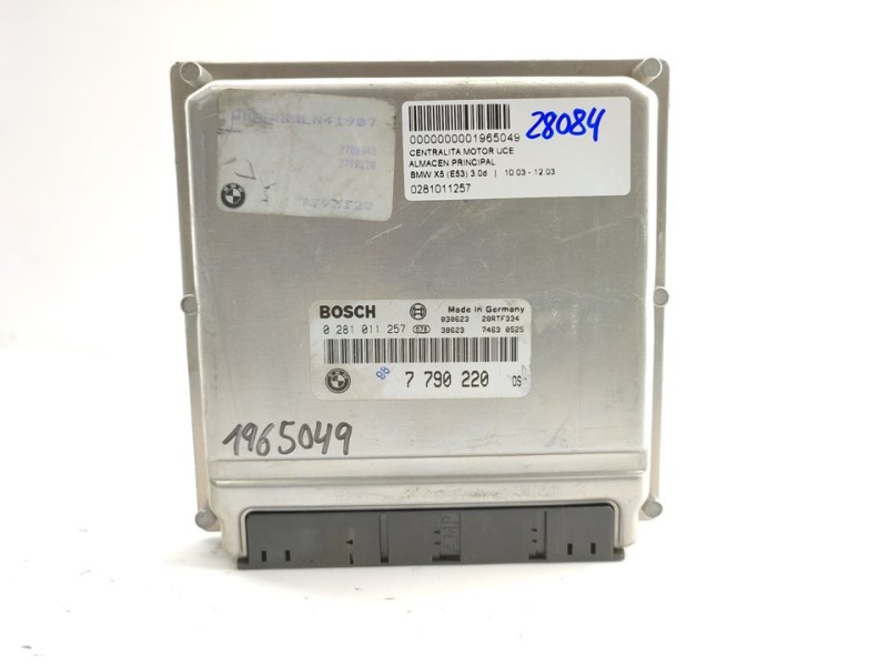 Recambio de centralita motor uce para bmw x5 (e53) 3.0d referencia OEM IAM 0281011257  