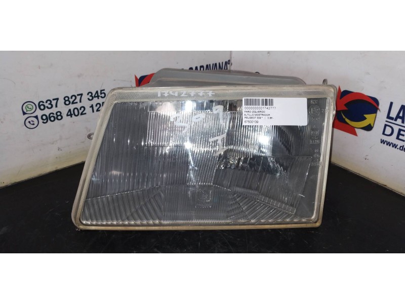 Recambio de faro izquierdo para peugeot 309 referencia OEM IAM 67500139  