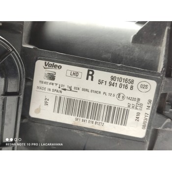 Recambio de faro derecho para seat leon (5f1) style referencia OEM IAM 5F1941016B  