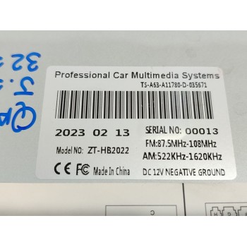 Recambio de sistema navegacion gps para nissan qashqai (j11) acenta referencia OEM IAM HB2022  