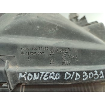 Recambio de faro derecho para mitsubishi montero (v60/v70) 3.2 di-d glx (5-ptas.) referencia OEM IAM 10087420  