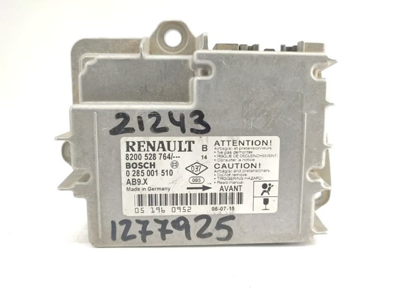 Recambio de centralita airbag para renault clio iii confort dynamique referencia OEM IAM 8200528764  