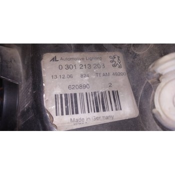 Recambio de faro izquierdo para peugeot 407 referencia OEM IAM   