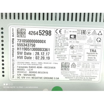 Recambio de sistema navegacion gps para opel corsa e selective referencia OEM IAM 42645298  