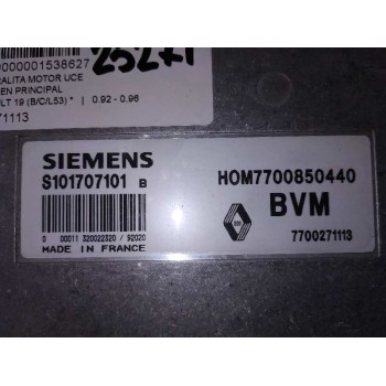 Recambio de centralita motor uce para renault 19 (b/c/l53) referencia OEM IAM H0M7700850440  