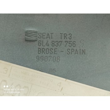 Recambio de elevalunas delantero derecho para seat ibiza (6l1) cool referencia OEM IAM 6L4837752EQ  