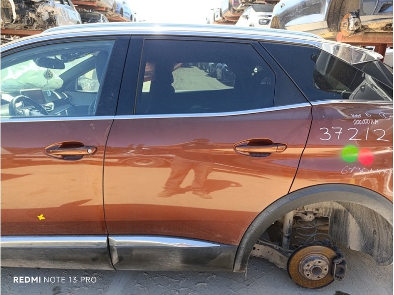 Recambio de puerta trasera izquierda para peugeot 3008 gt referencia OEM IAM 9812317280  