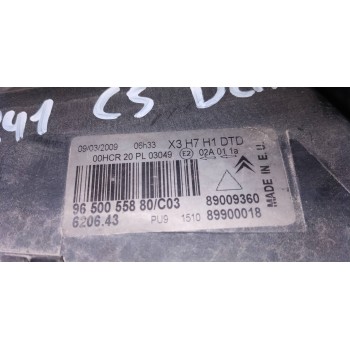 Recambio de faro derecho para citroën c5 berlina exclusive referencia OEM IAM 9650055880  