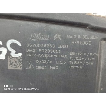 Recambio de piloto delantero derecho para citroën c4 picasso live edition referencia OEM IAM 9676036280  