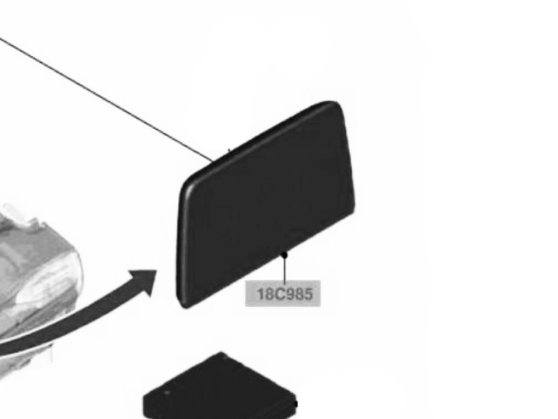 Recambio de pantalla multifuncion para ford focus st-line referencia OEM IAM JX7T18B955XA  