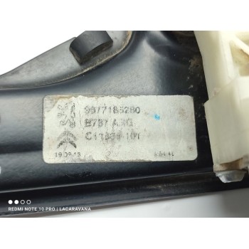 Recambio de elevalunas trasero izquierdo para citroën c4 picasso exclusive referencia OEM IAM 9677185280  