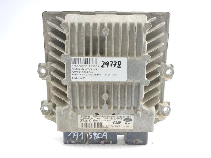 Recambio de centralita motor uce para ford fiesta (cbk) ambiente referencia OEM IAM 5WS40241BT  