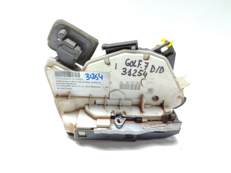 Recambio de cerradura puerta delantera derecha para volkswagen golf vii lim. sport bluemotion referencia OEM IAM 5K1837016D  