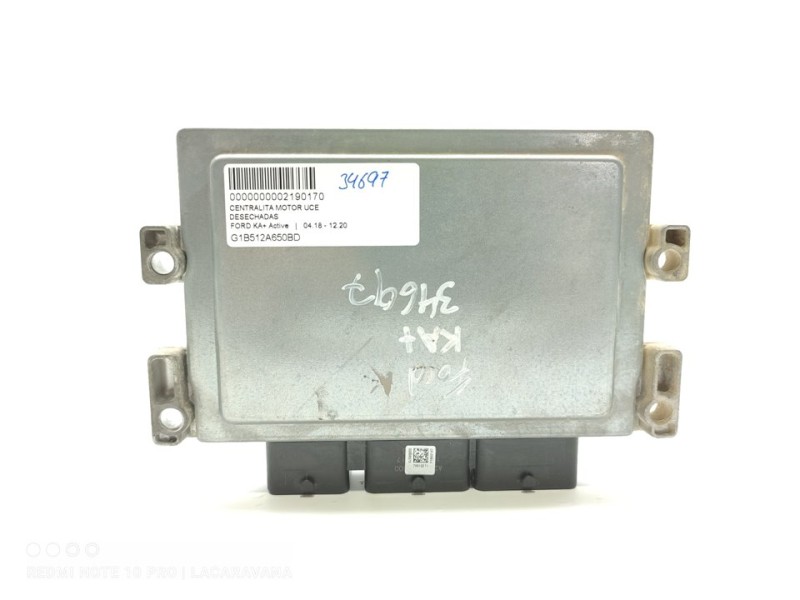 Recambio de centralita motor uce para ford ka+ active referencia OEM IAM G1B512A650BD  