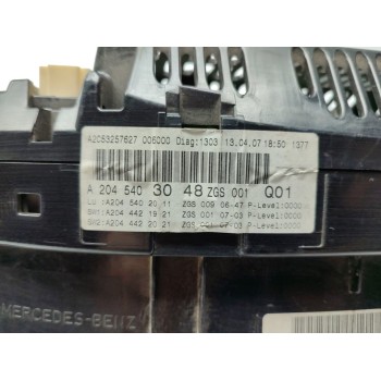Recambio de cuadro instrumentos para mercedes-benz clase c (w204) berlina c 220 cdi (204.008) referencia OEM IAM A2045403048ZGS 