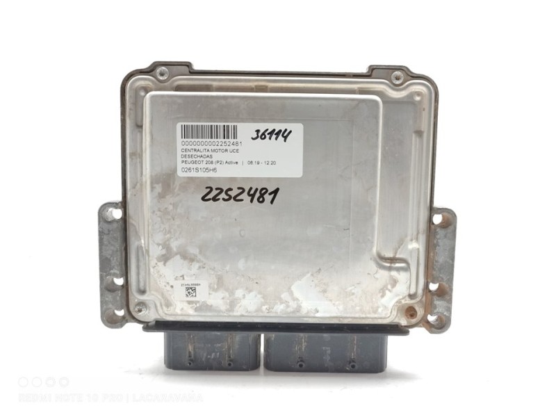 Recambio de centralita motor uce para peugeot 208 (p2) active referencia OEM IAM 0261S105H6  