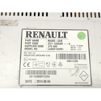 Recambio de pantalla multifuncion para renault clio iv authentique referencia OEM IAM 281153868R  