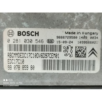 Recambio de centralita motor uce para toyota proace l1h1 furgón active referencia OEM IAM 0281030546  