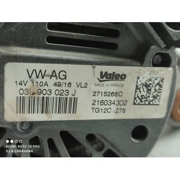 Recambio de alternador para volkswagen golf vii lim. gtd bluemotion referencia OEM IAM 03L903023J  