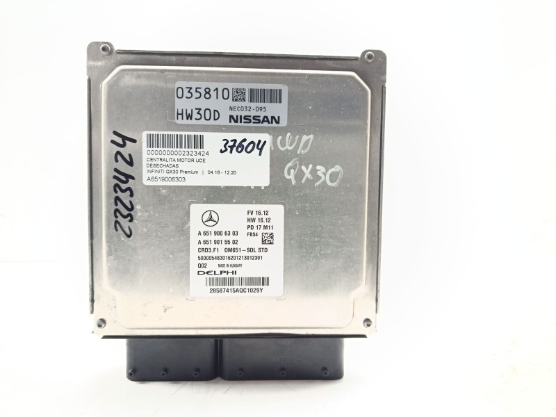 Recambio de centralita motor uce para infiniti qx30 premium referencia OEM IAM A6519006303  