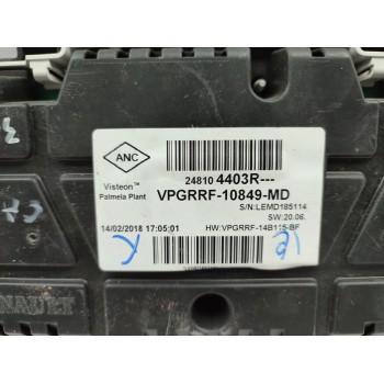 Recambio de cuadro instrumentos para renault captur limited referencia OEM IAM 248104403R  