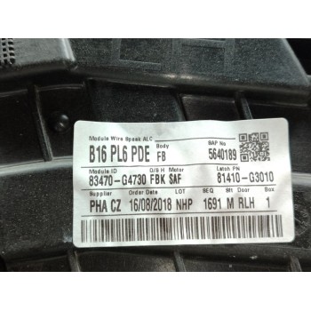 Recambio de elevalunas trasero izquierdo para hyundai i30 fastback tecno referencia OEM IAM 9425000100  