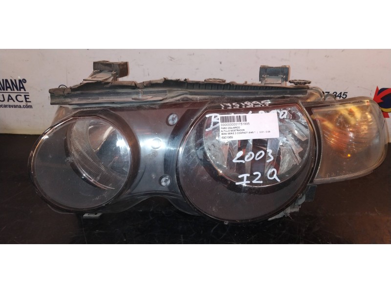 Recambio de faro izquierdo para bmw serie 3 compact (e46) referencia OEM IAM 6901969  