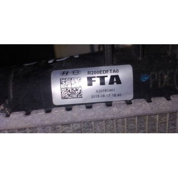 Recambio de radiador agua para hyundai i30 fastback tecno referencia OEM IAM R200EDFTA0  