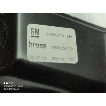 Recambio de elevalunas delantero izquierdo para opel astra j gtc sportive referencia OEM IAM 13260143  