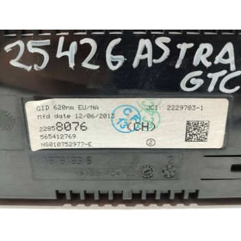 Recambio de pantalla multifuncion para opel astra j gtc sportive referencia OEM IAM 22858076  