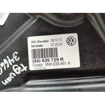 Recambio de elevalunas trasero izquierdo para volkswagen tiguan (5n2) advance bluemotion referencia OEM IAM 5N0839729R  