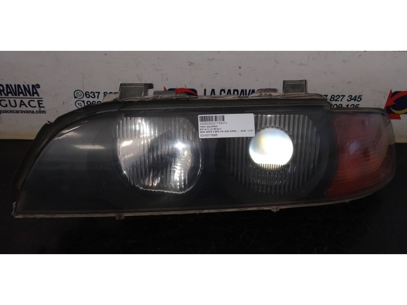 Recambio de faro izquierdo para bmw serie 5 berlina (e39) 525tds referencia OEM IAM 5DV00776065  