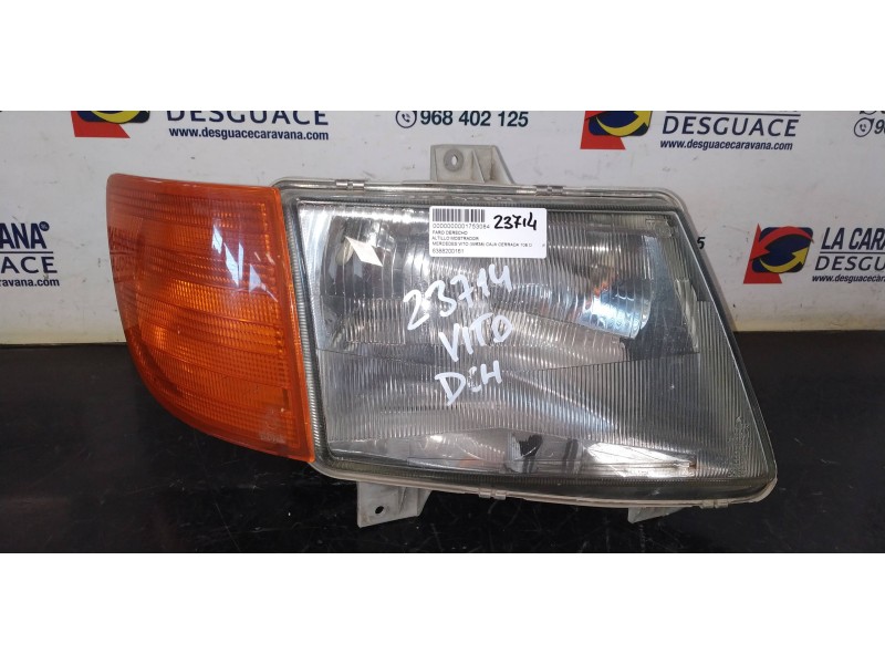 Recambio de faro derecho para mercedes-benz vito (w638) caja cerrada 108 d  (638.064) referencia OEM IAM 6388200161  