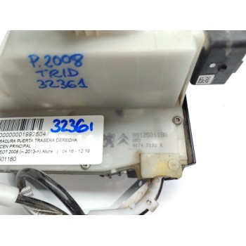 Recambio de cerradura puerta trasera derecha para peugeot 2008 (--.2013) allure referencia OEM IAM 9812501180  