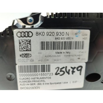 Recambio de cuadro instrumentos para audi a4 avant (8k5) (2008) básico quattro referencia OEM IAM 8KO920930N  