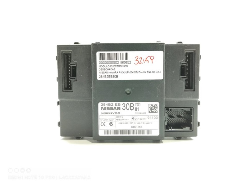 Recambio de modulo electronico para nissan navara pick-up (d40m) double cab se 4x4 referencia OEM IAM 284B2EB30B  