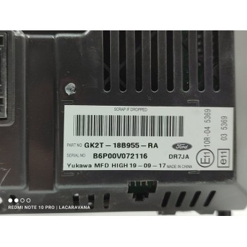 Recambio de pantalla multifuncion para ford ka+ black / white referencia OEM IAM GK2T18B955RA  
