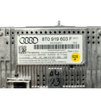 Recambio de pantalla multifuncion para audi a4 avant (8k5) (2008) básico quattro referencia OEM IAM 8T0919603F  
