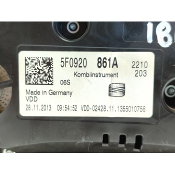 Recambio de cuadro instrumentos para seat leon sc (5f5) fr referencia OEM IAM 5F0920861A  