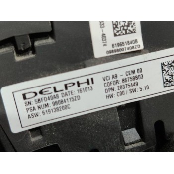 Recambio de volante para peugeot 2008 (--.2013) allure referencia OEM IAM 98084115ZD  