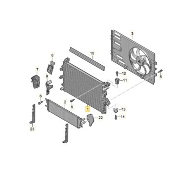 RADIADOR AGUA 7E0121253F 