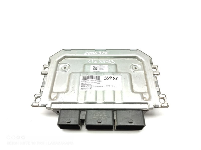 Recambio de centralita motor uce para renault clio iv authentique referencia OEM IAM 237107314R  