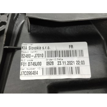 Recambio de elevalunas delantero derecho para kia xceed hibrido 118 kw referencia OEM IAM 82480J7010  