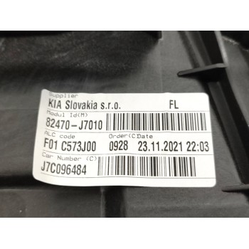 Recambio de elevalunas delantero izquierdo para kia xceed hibrido 118 kw referencia OEM IAM 82470J7010  