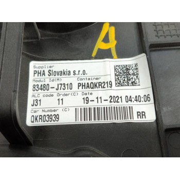 Recambio de elevalunas trasero derecho para kia xceed hibrido 118 kw referencia OEM IAM 83480J7310  