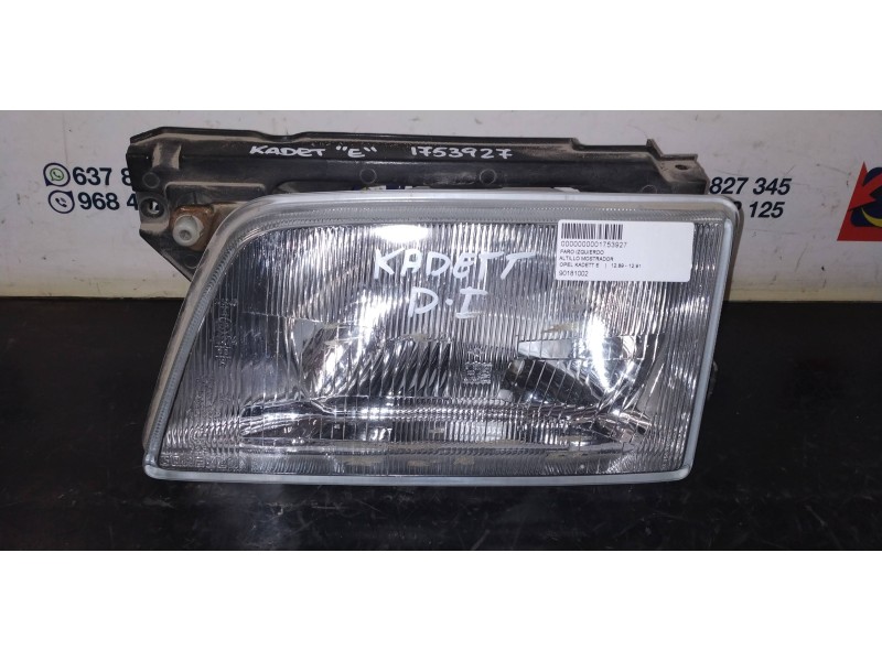 Recambio de faro izquierdo para opel kadett e referencia OEM IAM 90181002  
